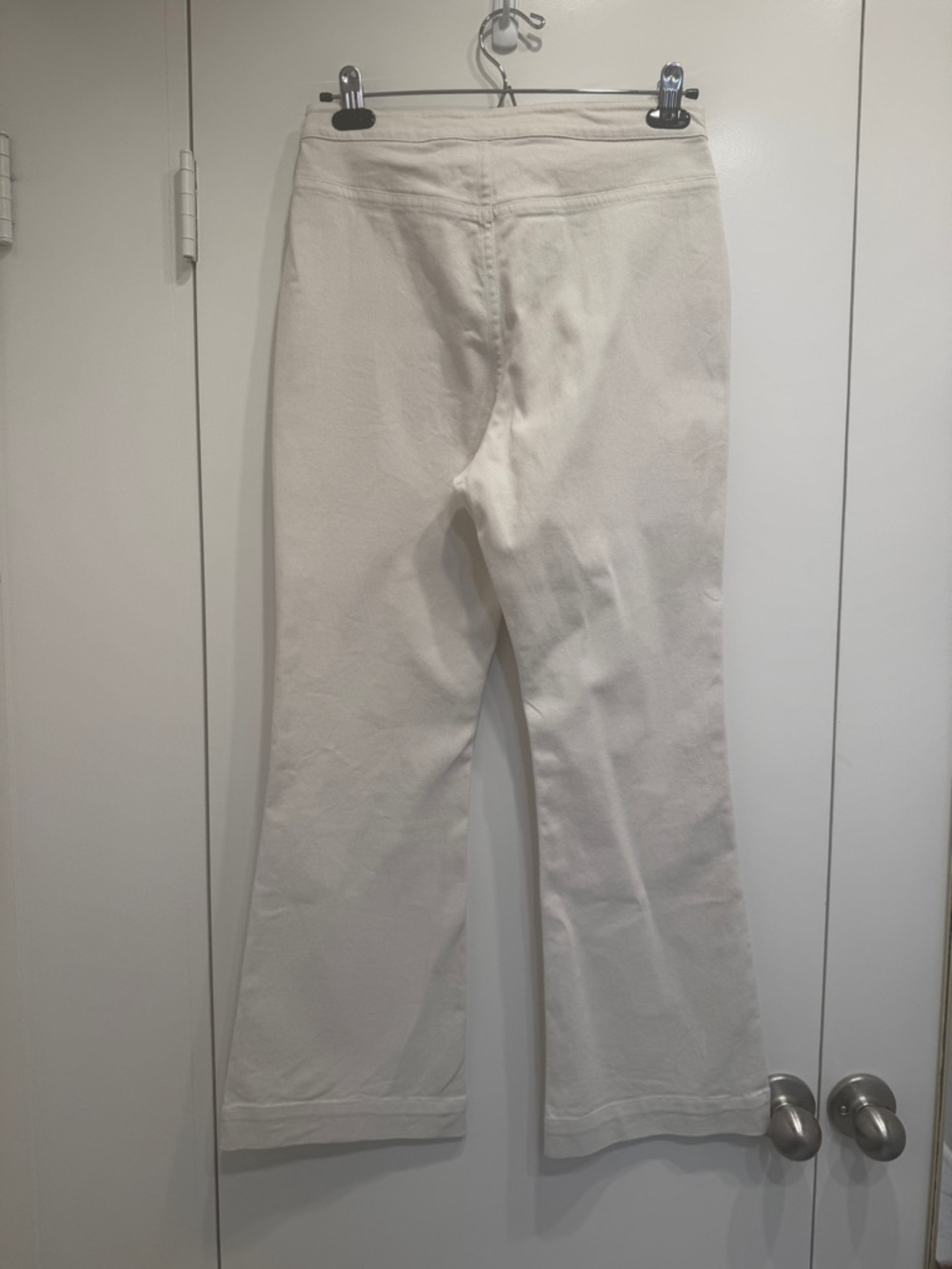 Julia Amory Twill Bell Pant - Egret - Picture 4 of 5